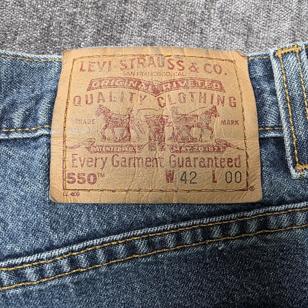 Vintage 90s Y2k Levis 550 Shorts Mens 42 Fits 39 Relaxed Fit Jorts Baggy USA 9